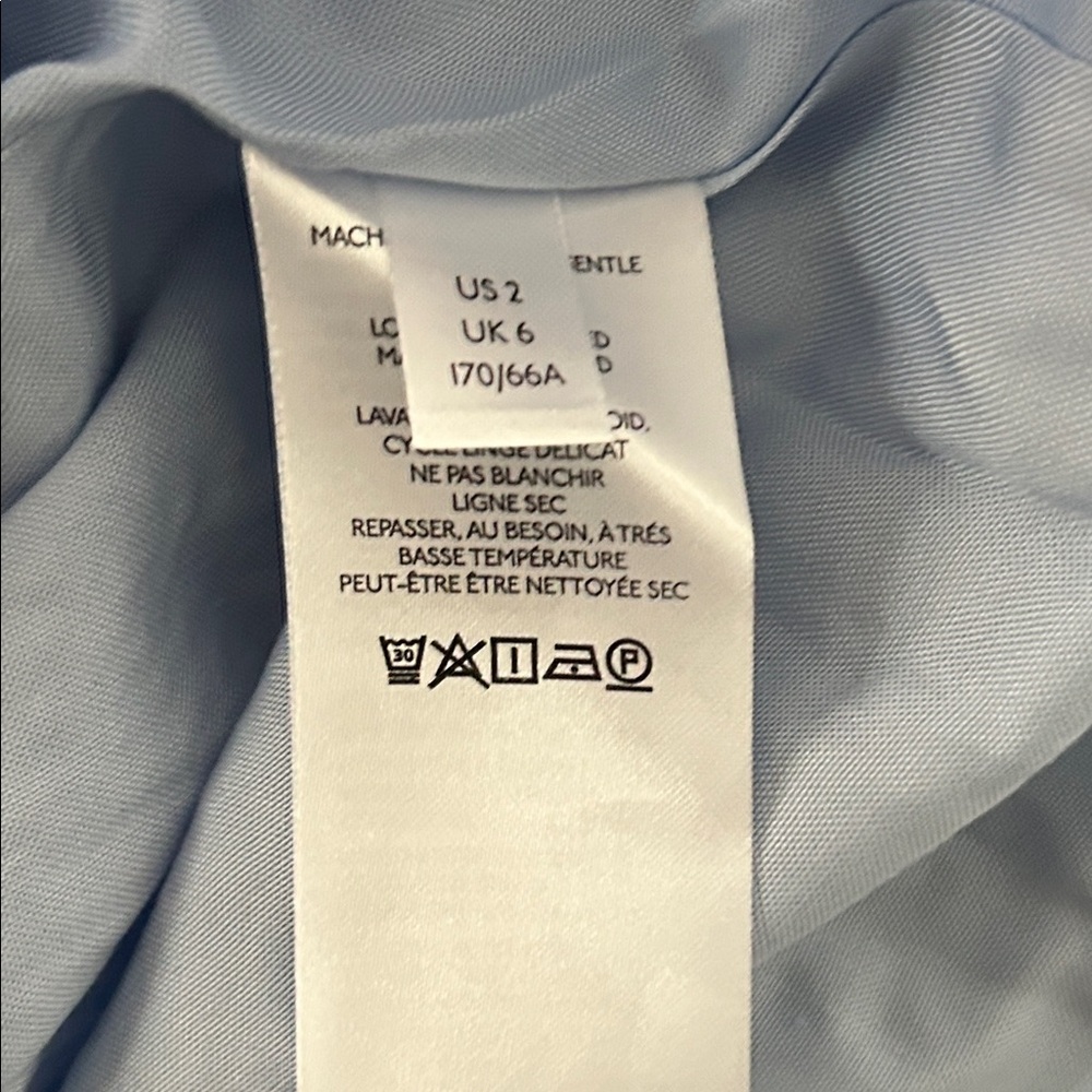 Anthropologie Maeve Blue and White Glenna Gingham Midi Skirt Size 2 NWT - Picture 13 of 16
